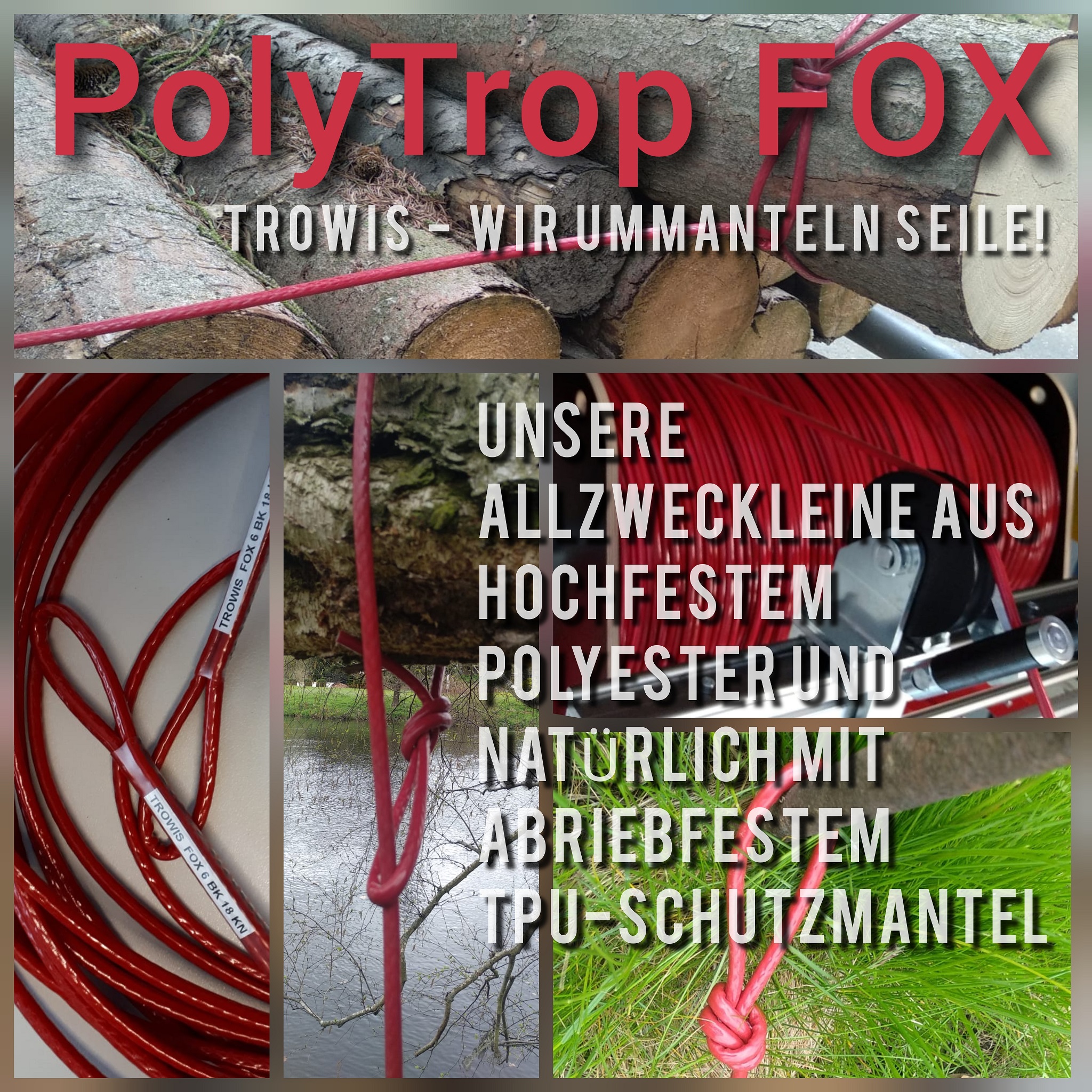 Unser PolyTrop FOX Seil