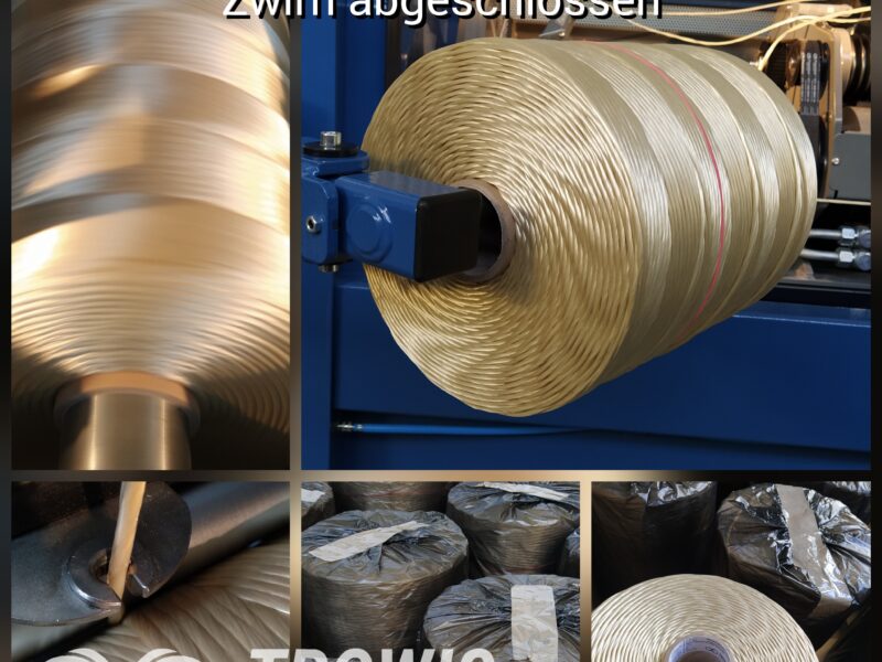 Erfolgreiche Zwirnbemusterung von 400 kg Erfolgreiche Zwirnbemusterung von 400 kg